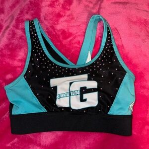 Top Gun Black and Blue sports bra